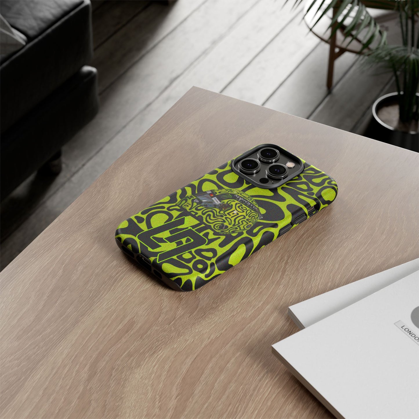 Lando Norris Helmet Design Phone Case, Formula 1 Fans, McLaren Fans, Tough Cases, Protective Cover, iPhone Case