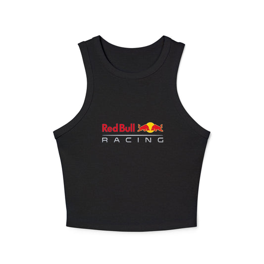 Red Bull Racing Racer Crop Top: Max Verstappen F1 Fan Tank - Ribbed Racerback Trendy Tank Top