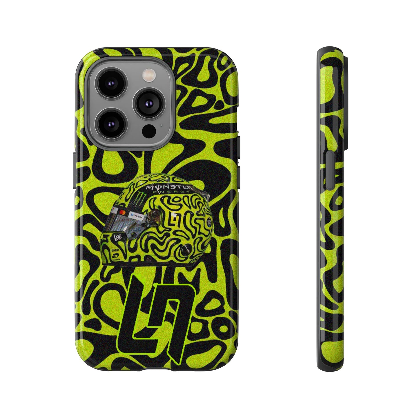 Lando Norris Helmet Design Phone Case, Formula 1 Fans, McLaren Fans, Tough Cases, Protective Cover, iPhone Case