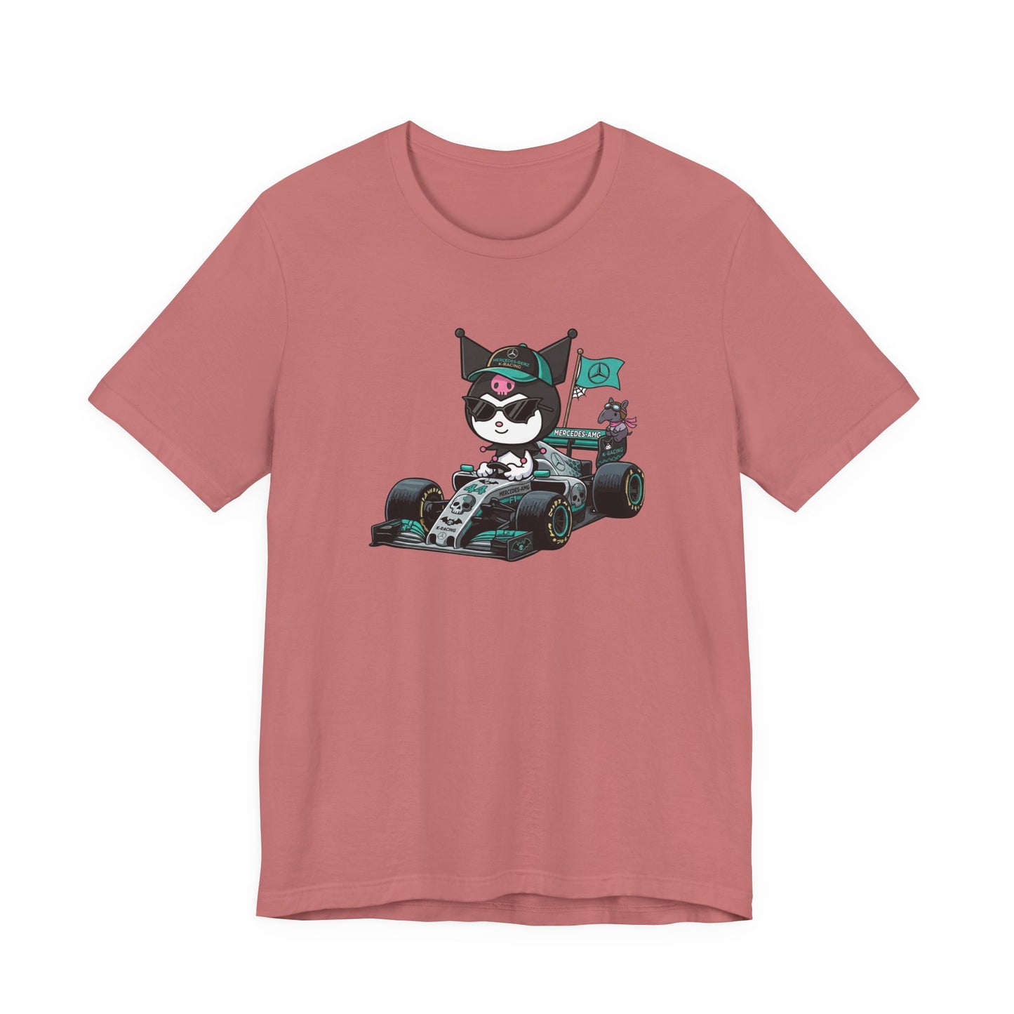 Kuromi F1 Racing Driver Graphic Tee Cute Motorsport Graphic Shirt