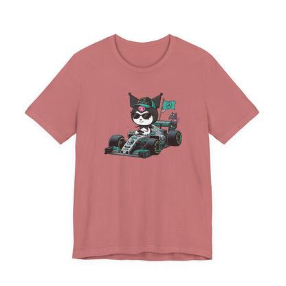 Kuromi F1 Racing Driver Graphic Tee Cute Motorsport Graphic Shirt