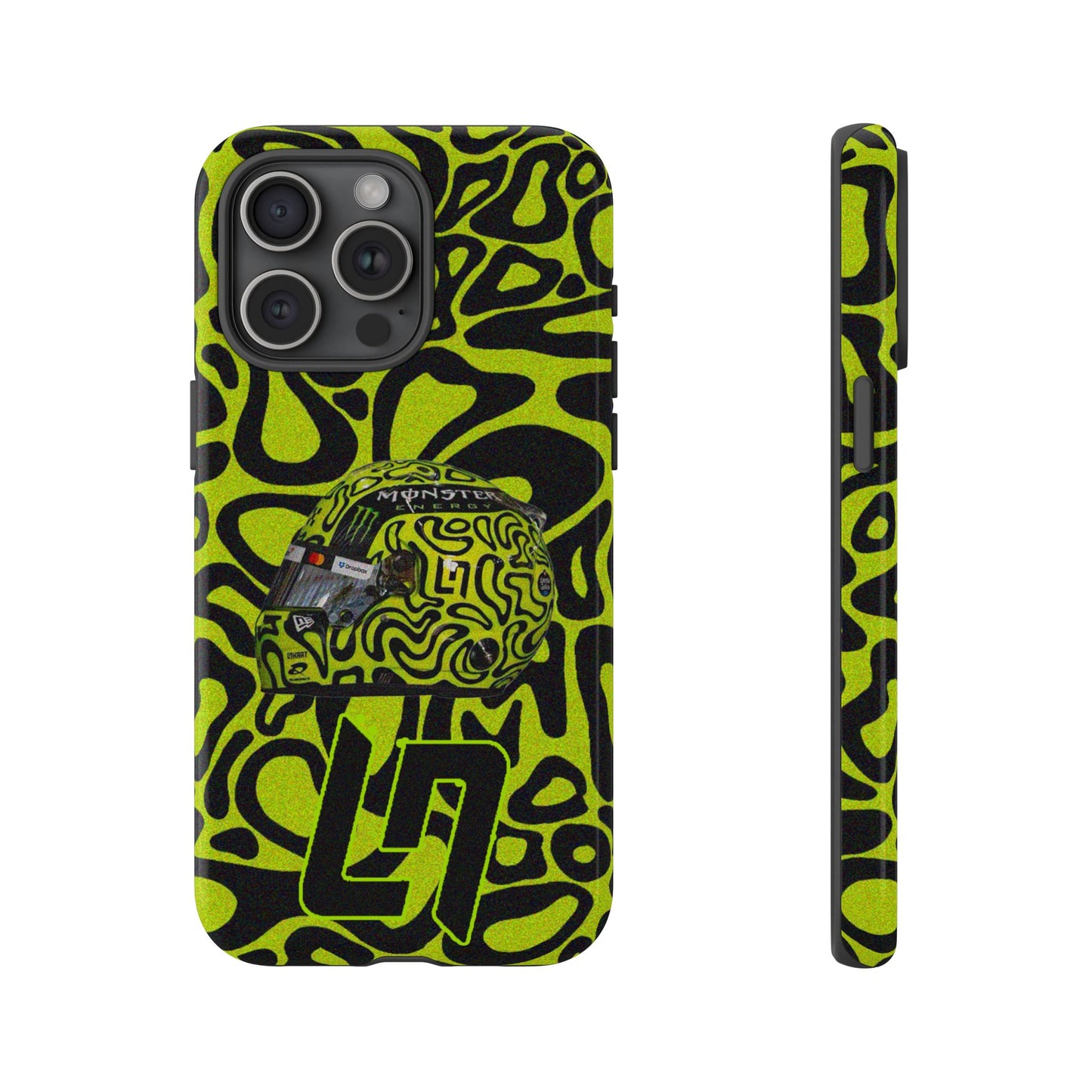 Lando Norris Helmet Design Phone Case, Formula 1 Fans, McLaren Fans, Tough Cases, Protective Cover, iPhone Case