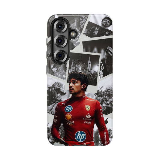 Charles Leclerc All Wins in Ferrari Collage Phone Case - Samsung, Ferrari, Formula 1 Fan Gift, Racing Phone Cover, Motorsport fans