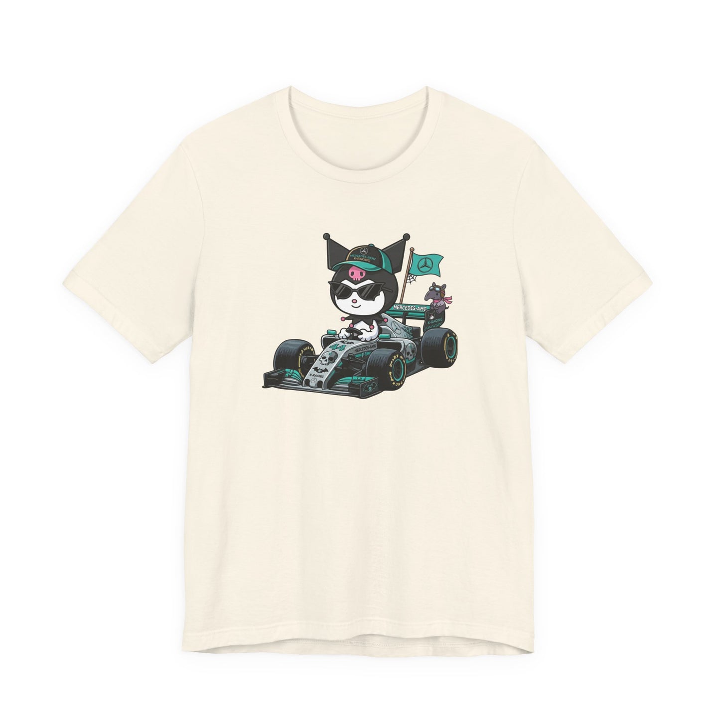 Kuromi F1 Racing Driver Graphic Tee Cute Motorsport Graphic Shirt
