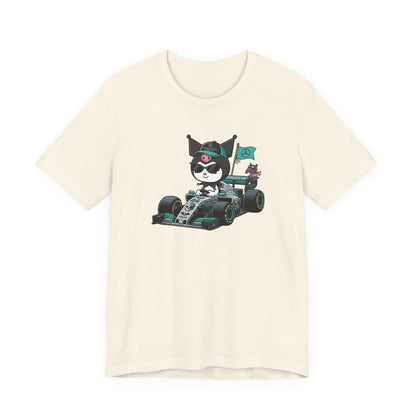 Kuromi F1 Racing Driver Graphic Tee Cute Motorsport Graphic Shirt