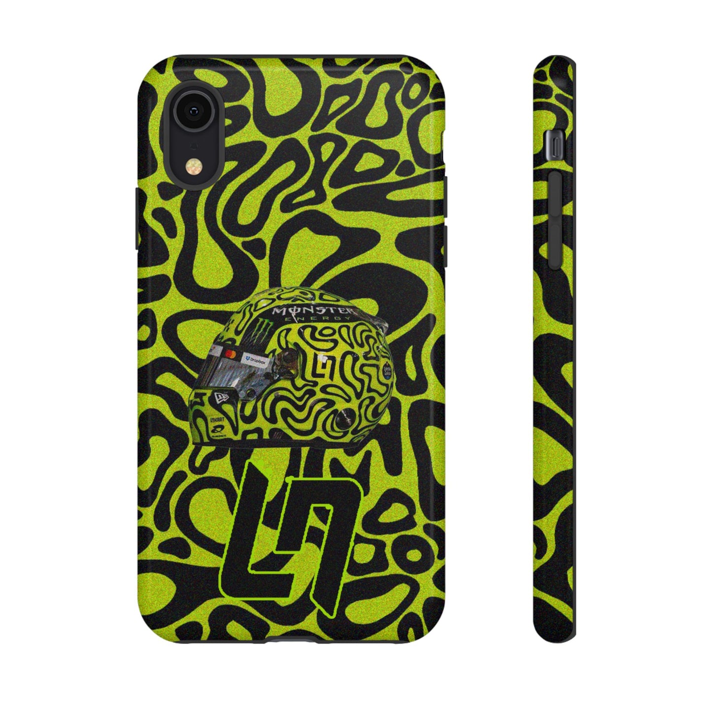 Lando Norris Helmet Design Phone Case, Formula 1 Fans, McLaren Fans, Tough Cases, Protective Cover, iPhone Case