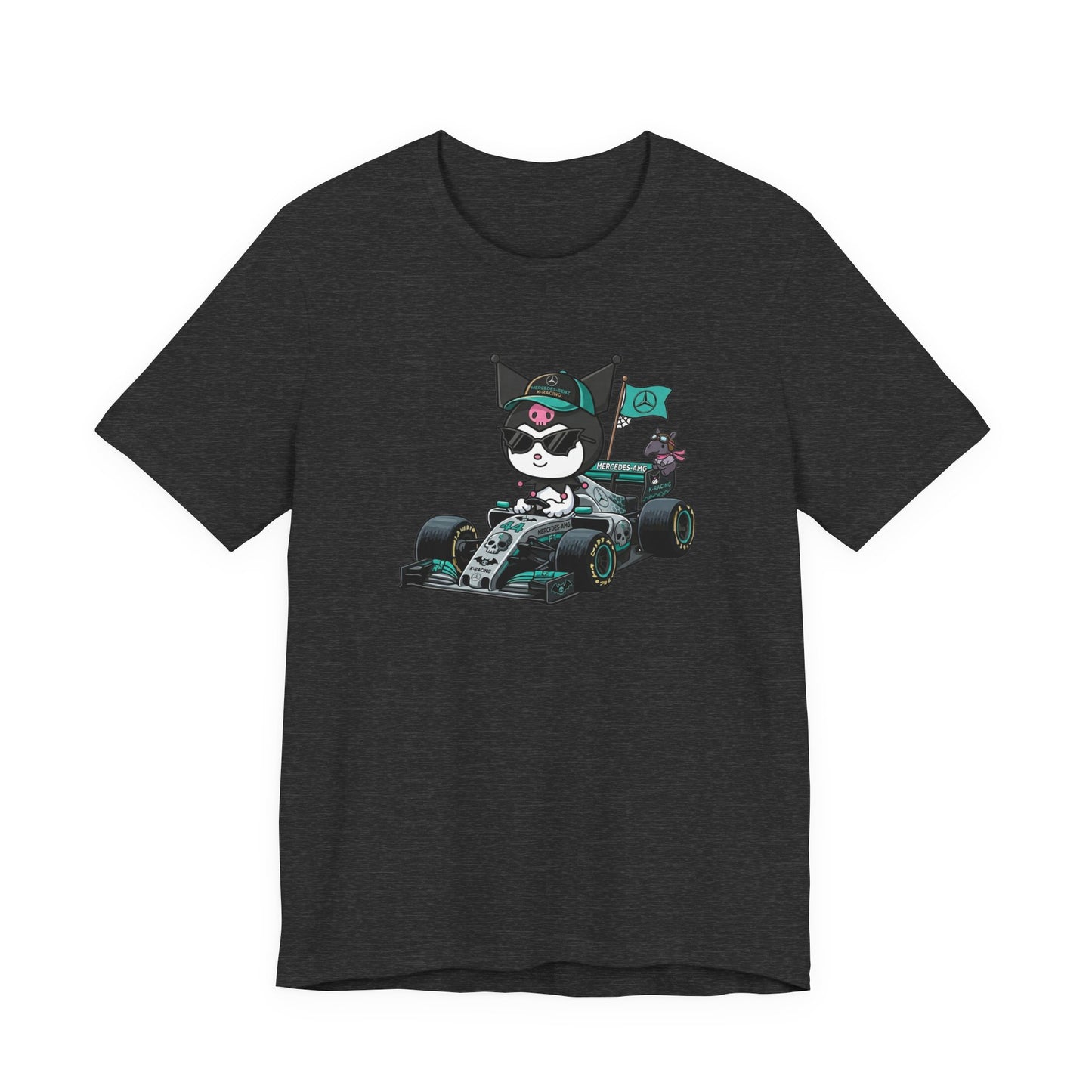 Kuromi F1 Racing Driver Graphic Tee Cute Motorsport Graphic Shirt