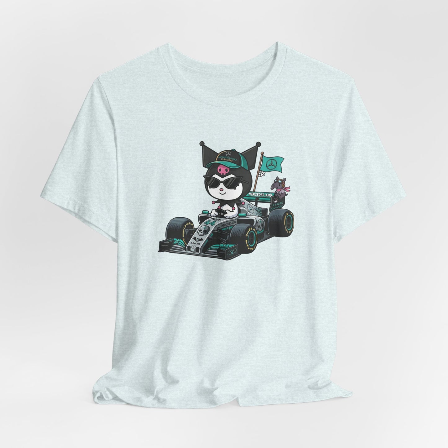 Kuromi F1 Racing Driver Graphic Tee Cute Motorsport Graphic Shirt