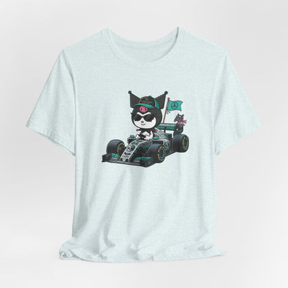 Kuromi F1 Racing Driver Graphic Tee Cute Motorsport Graphic Shirt