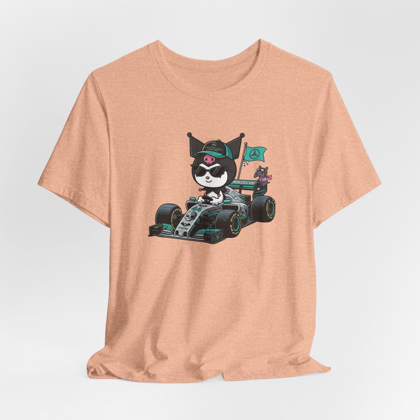 Kuromi F1 Racing Driver Graphic Tee Cute Motorsport Graphic Shirt