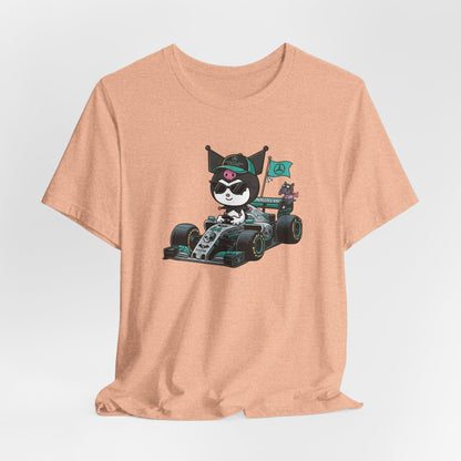 Kuromi F1 Racing Driver Graphic Tee Cute Motorsport Graphic Shirt
