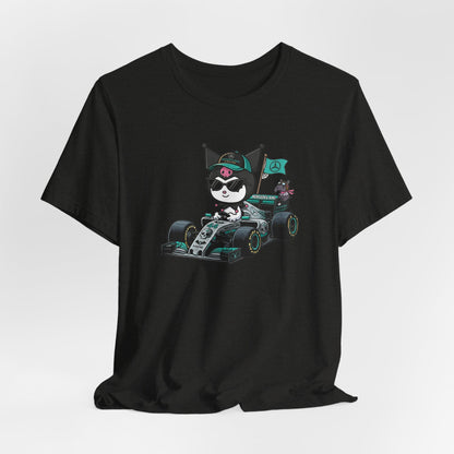 Kuromi F1 Racing Driver Graphic Tee Cute Motorsport Graphic Shirt