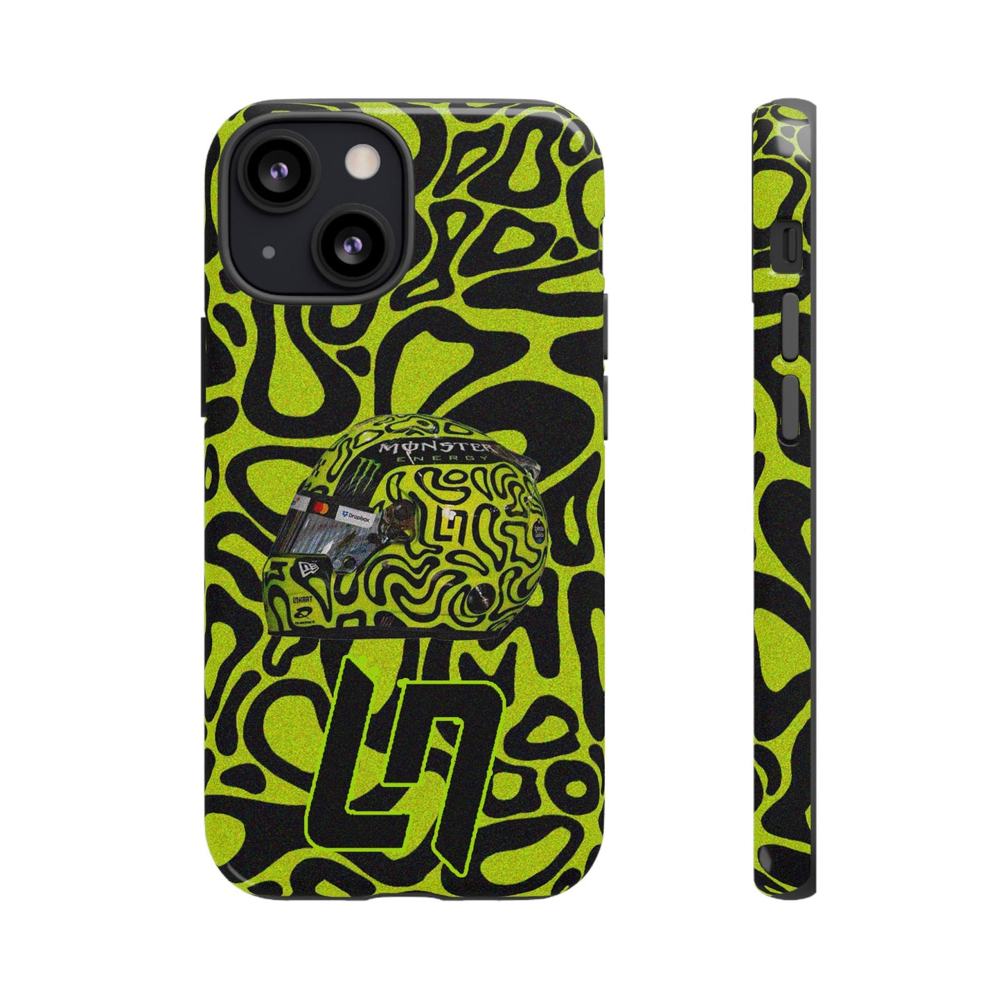 Lando Norris Helmet Design Phone Case, Formula 1 Fans, McLaren Fans, Tough Cases, Protective Cover, iPhone Case