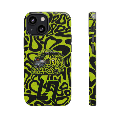 Lando Norris Helmet Design Phone Case, Formula 1 Fans, McLaren Fans, Tough Cases, Protective Cover, iPhone Case