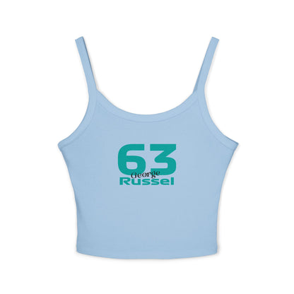 Trendy Women's Spaghetti Strap Tank Top, Casual Summer Wear, Graphic Tee, Festival Top, Everyday Fashion