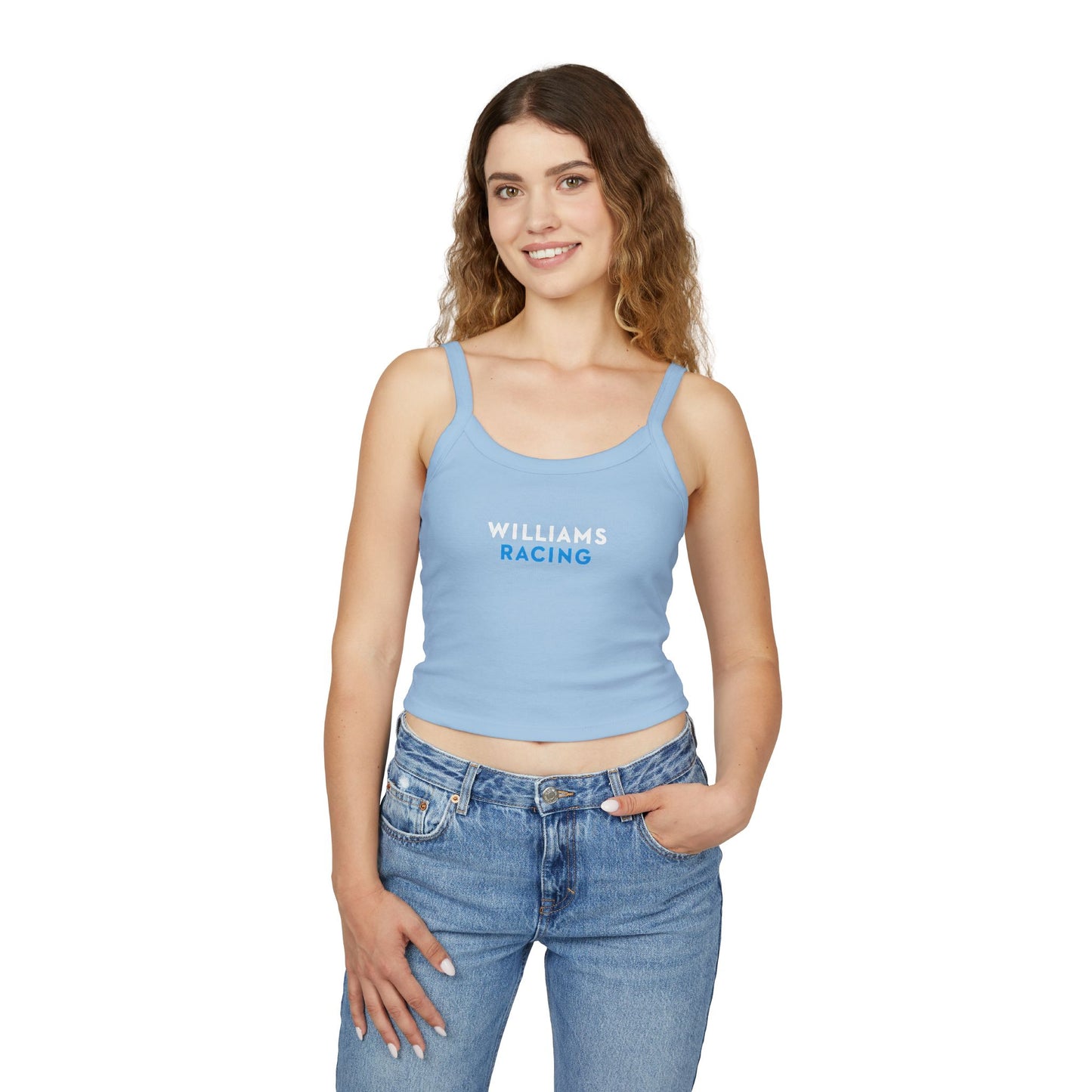 Williams Racing Crop Top: Carlos Sainz F1 Fan Tank - Alex Albon F1 fans - Ribbed Racerback