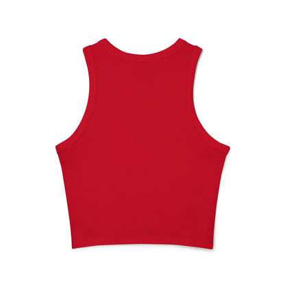 Cherry Ferrari F1 Racerback Crop Top: Red Trendy Tank Top