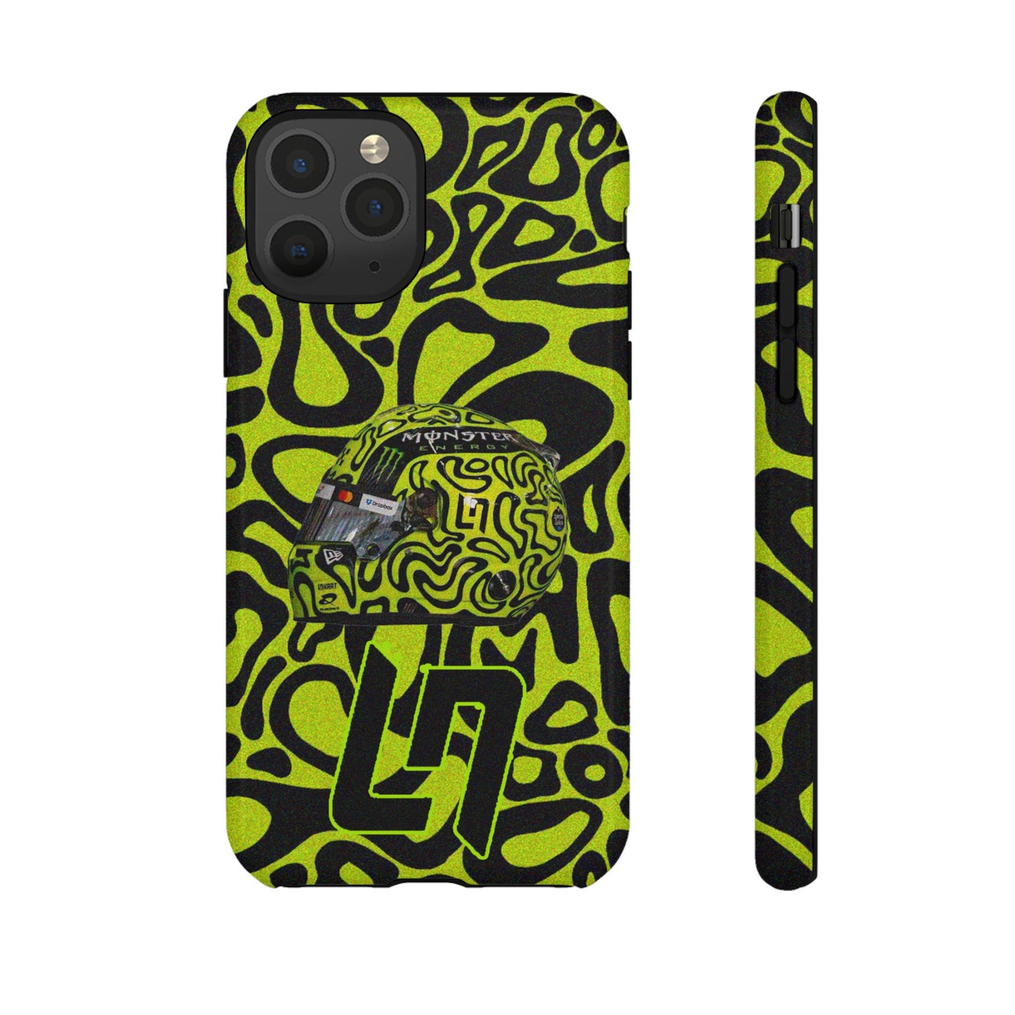Lando Norris Helmet Design Phone Case, Formula 1 Fans, McLaren Fans, Tough Cases, Protective Cover, iPhone Case