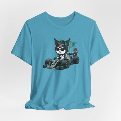 Kuromi F1 Racing Driver Graphic Tee Cute Motorsport Graphic Shirt