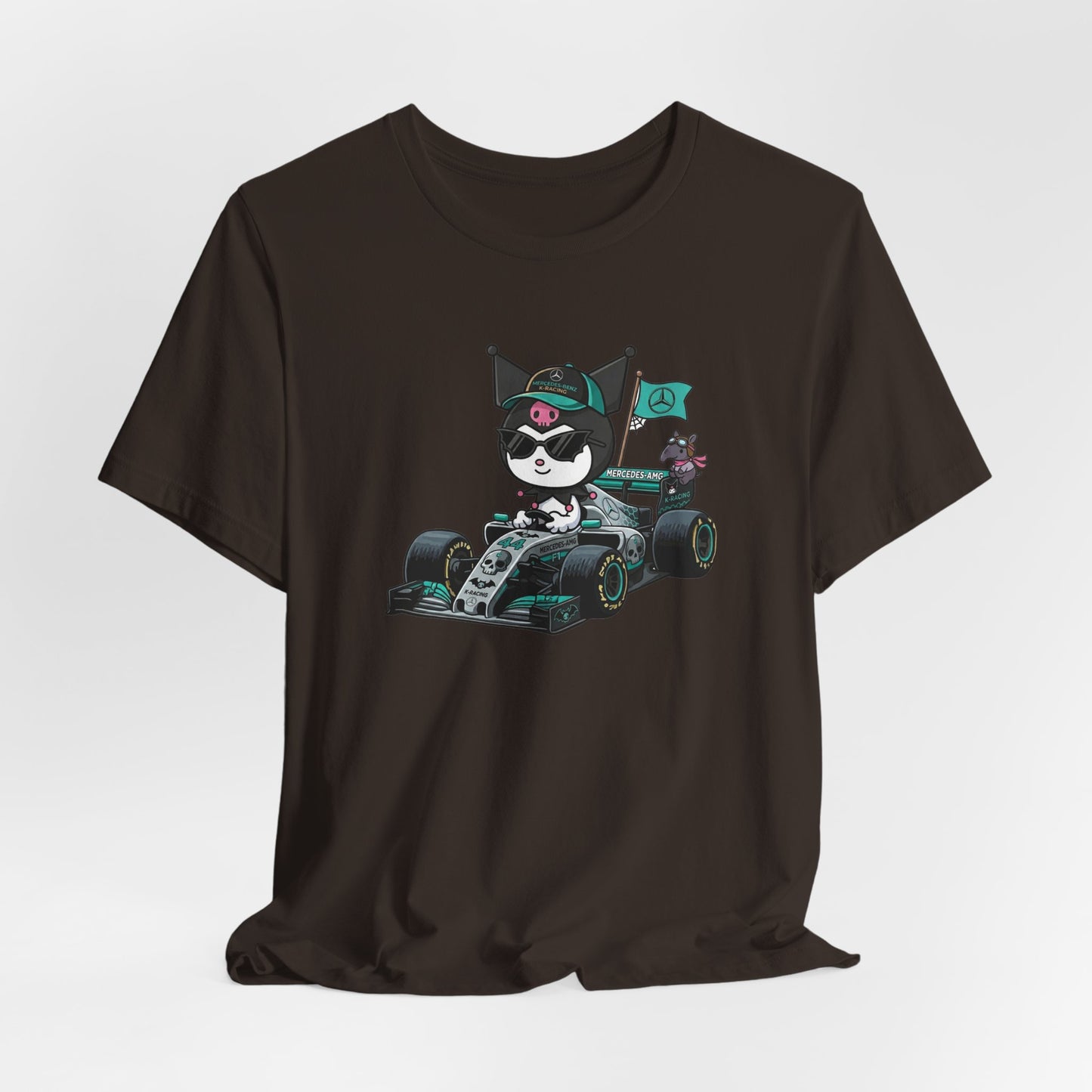 Kuromi F1 Racing Driver Graphic Tee Cute Motorsport Graphic Shirt