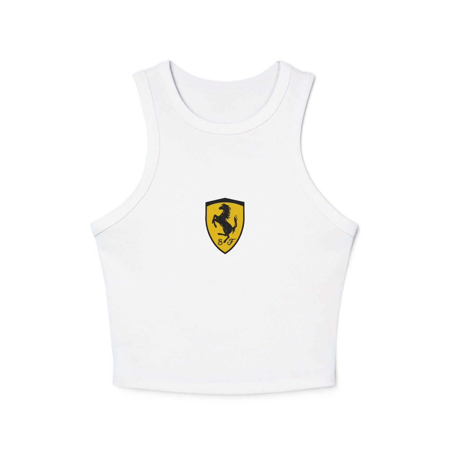 Ferrari F1 Racerback Tank Top: Women's Cropped Scuderia Tee