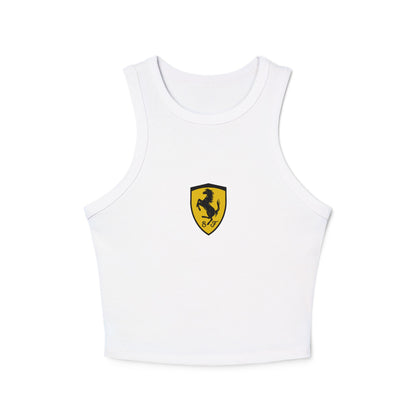 Ferrari F1 Racerback Tank Top: Women's Cropped Scuderia Tee