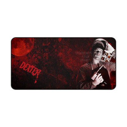 Gothic Dexter Desk Mat - Perfect for Halloween, Office Decor, Unique Gift, Gamer Accessories, Home Office Essentials