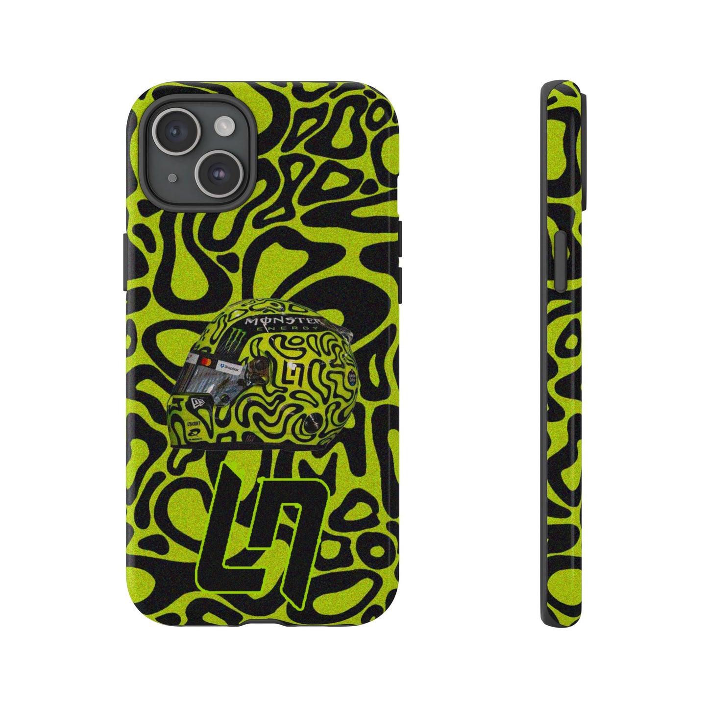 Lando Norris Helmet Design Phone Case, Formula 1 Fans, McLaren Fans, Tough Cases, Protective Cover, iPhone Case