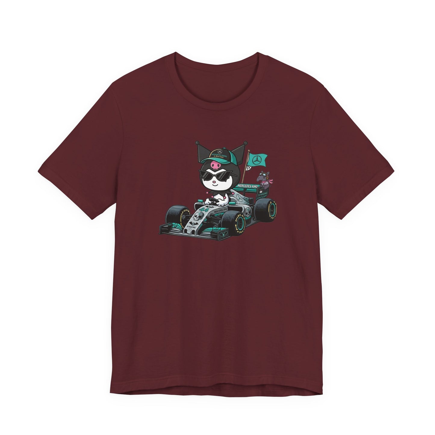 Kuromi F1 Racing Driver Graphic Tee Cute Motorsport Graphic Shirt
