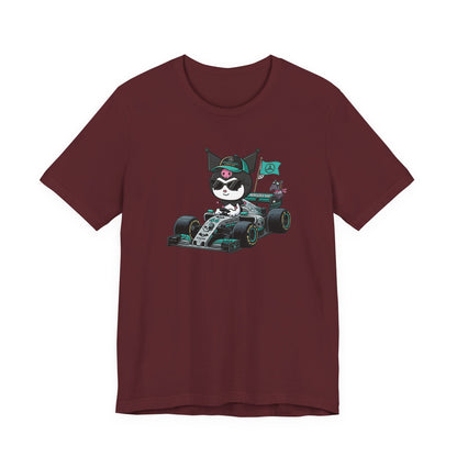Kuromi F1 Racing Driver Graphic Tee Cute Motorsport Graphic Shirt