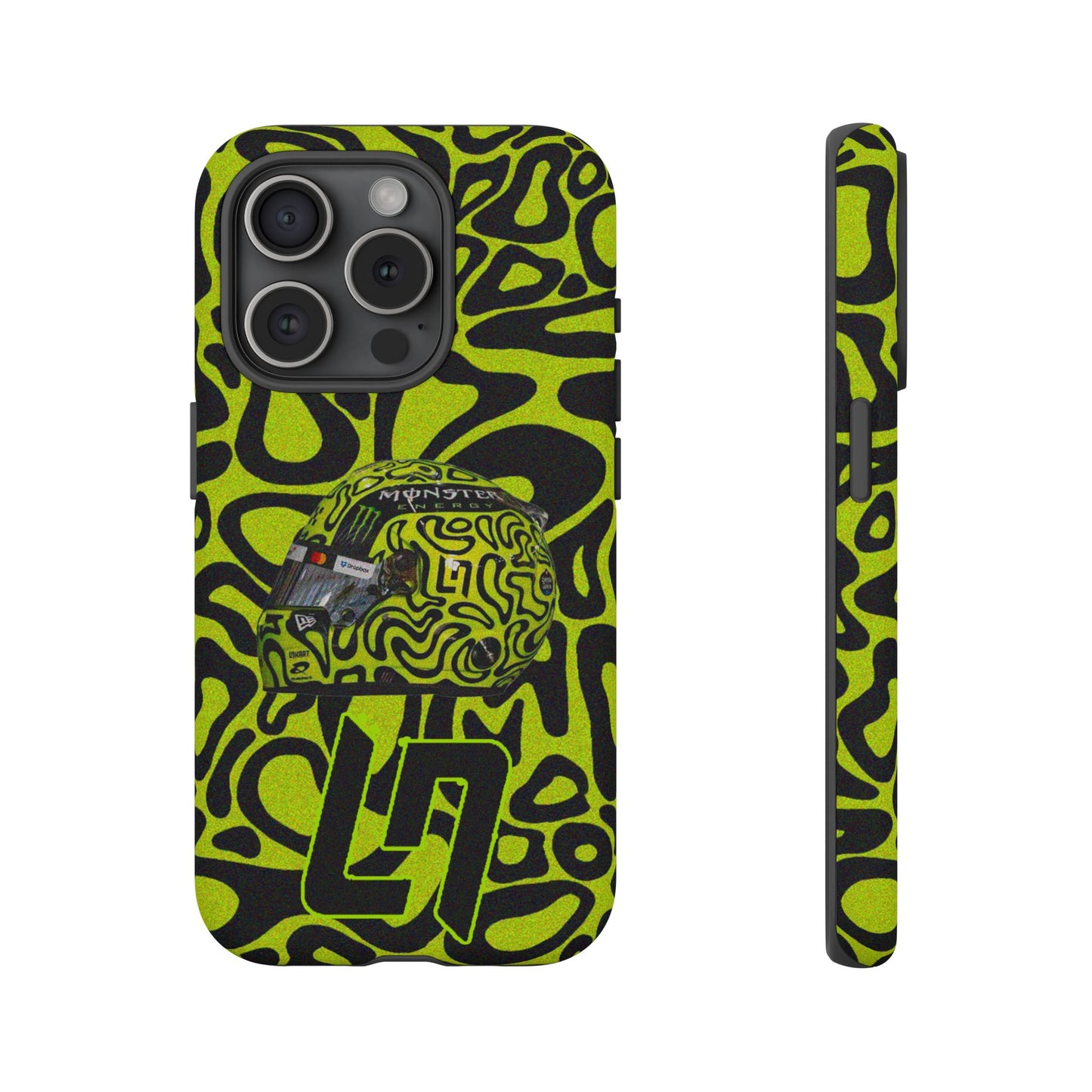 Lando Norris Helmet Design Phone Case, Formula 1 Fans, McLaren Fans, Tough Cases, Protective Cover, iPhone Case