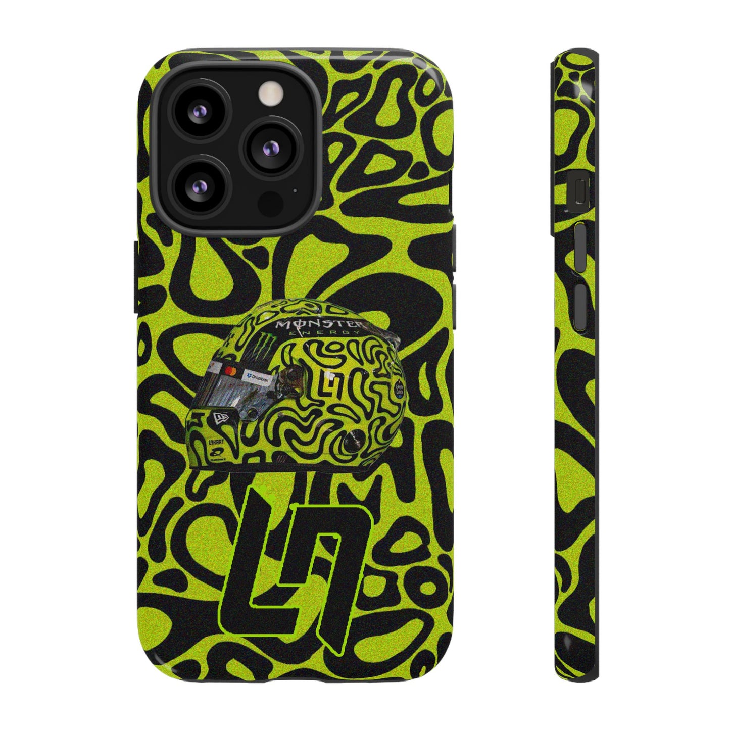 Lando Norris Helmet Design Phone Case, Formula 1 Fans, McLaren Fans, Tough Cases, Protective Cover, iPhone Case