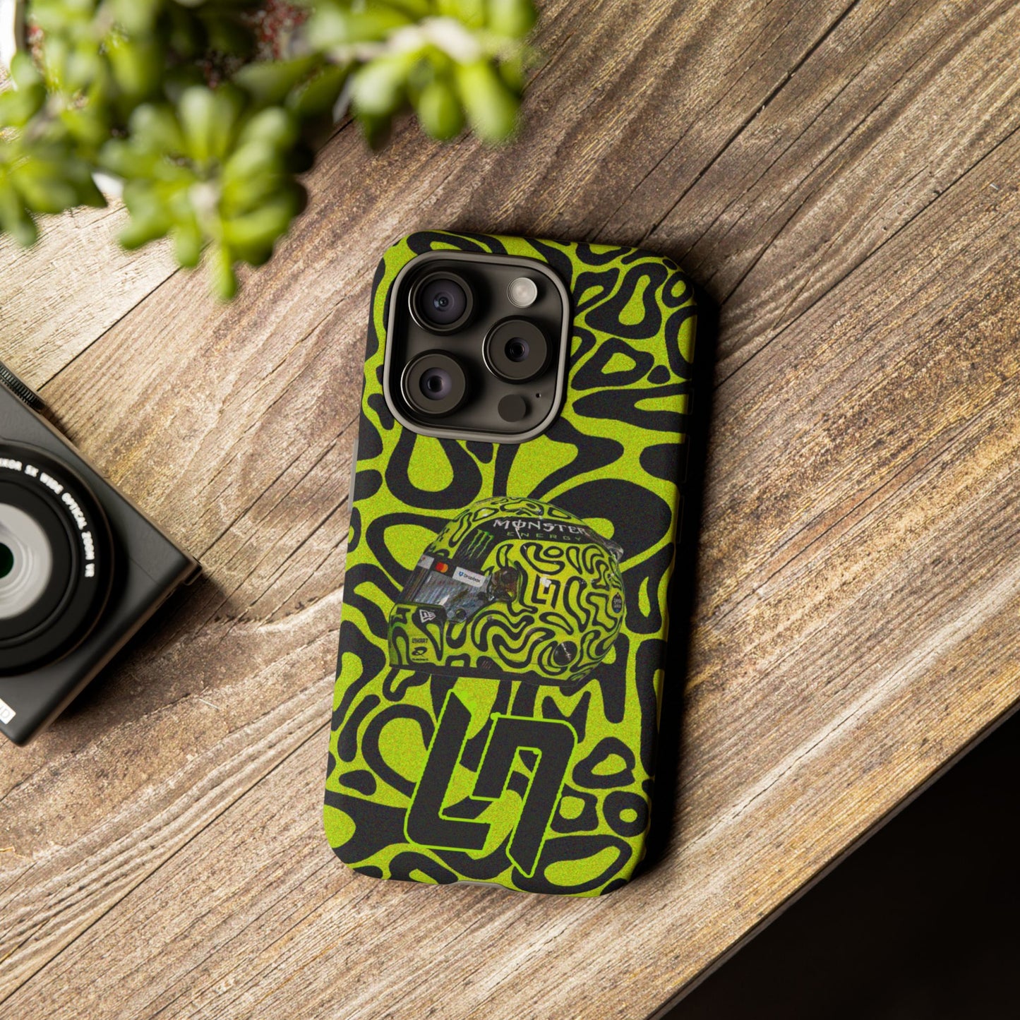 Lando Norris Helmet Design Phone Case, Formula 1 Fans, McLaren Fans, Tough Cases, Protective Cover, iPhone Case