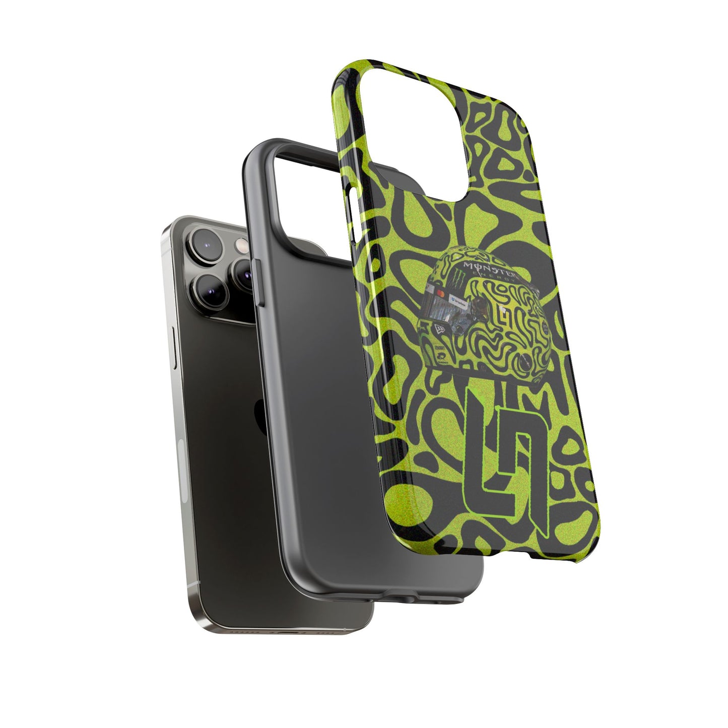 Lando Norris Helmet Design Phone Case, Formula 1 Fans, McLaren Fans, Tough Cases, Protective Cover, iPhone Case