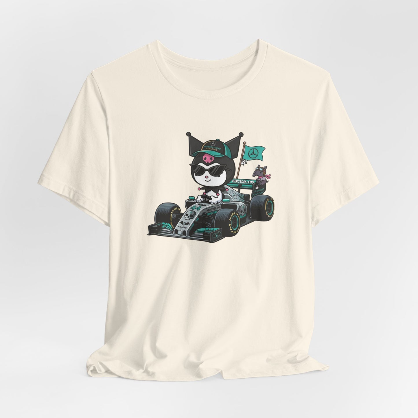 Kuromi F1 Racing Driver Graphic Tee Cute Motorsport Graphic Shirt