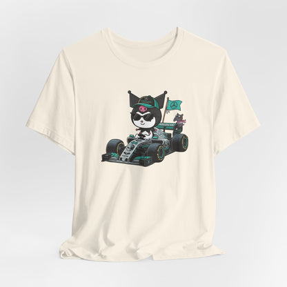Kuromi F1 Racing Driver Graphic Tee Cute Motorsport Graphic Shirt