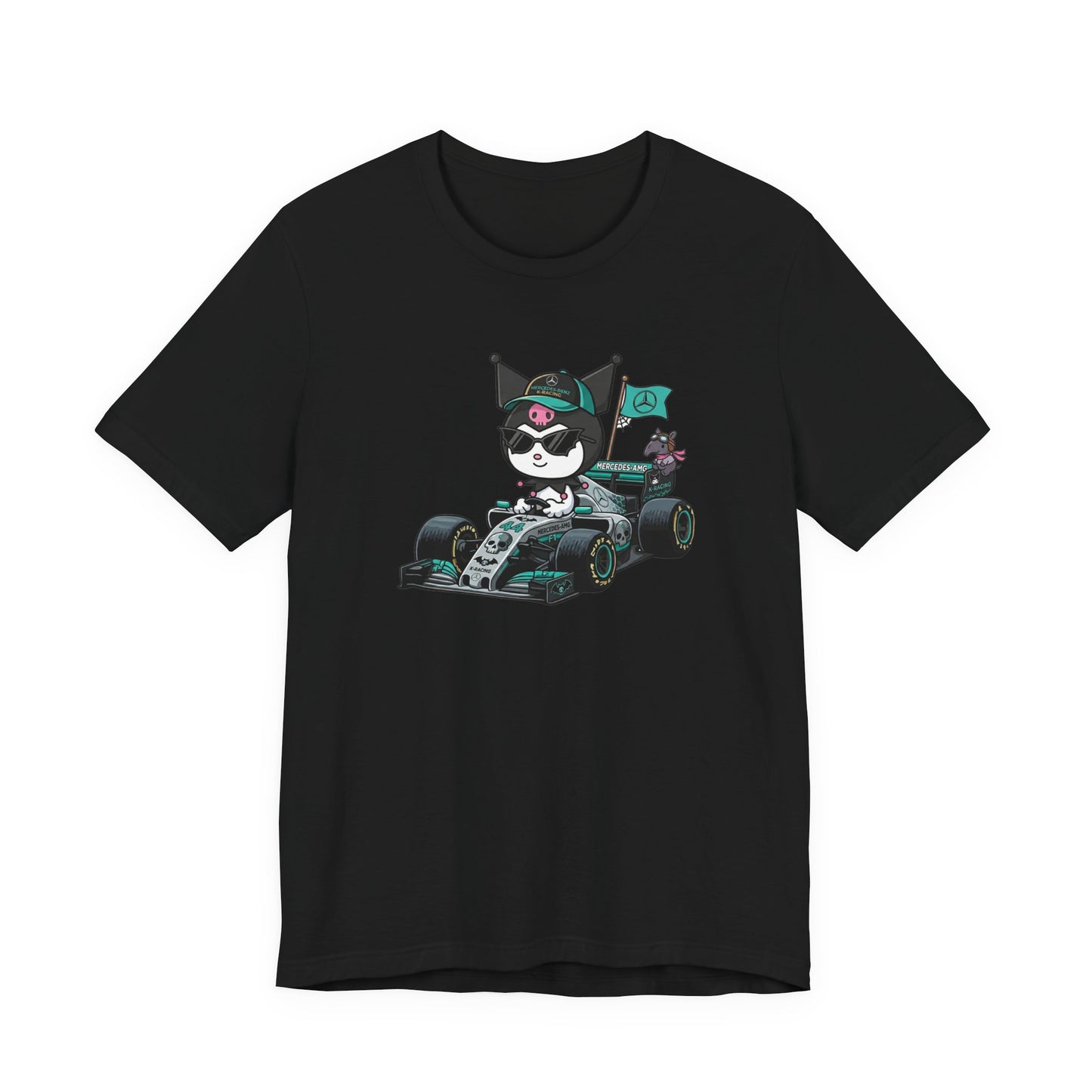 Kuromi F1 Racing Driver Graphic Tee Cute Motorsport Graphic Shirt