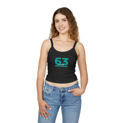 Trendy Women's Spaghetti Strap Tank Top, Casual Summer Wear, Graphic Tee, Festival Top, Everyday Fashion