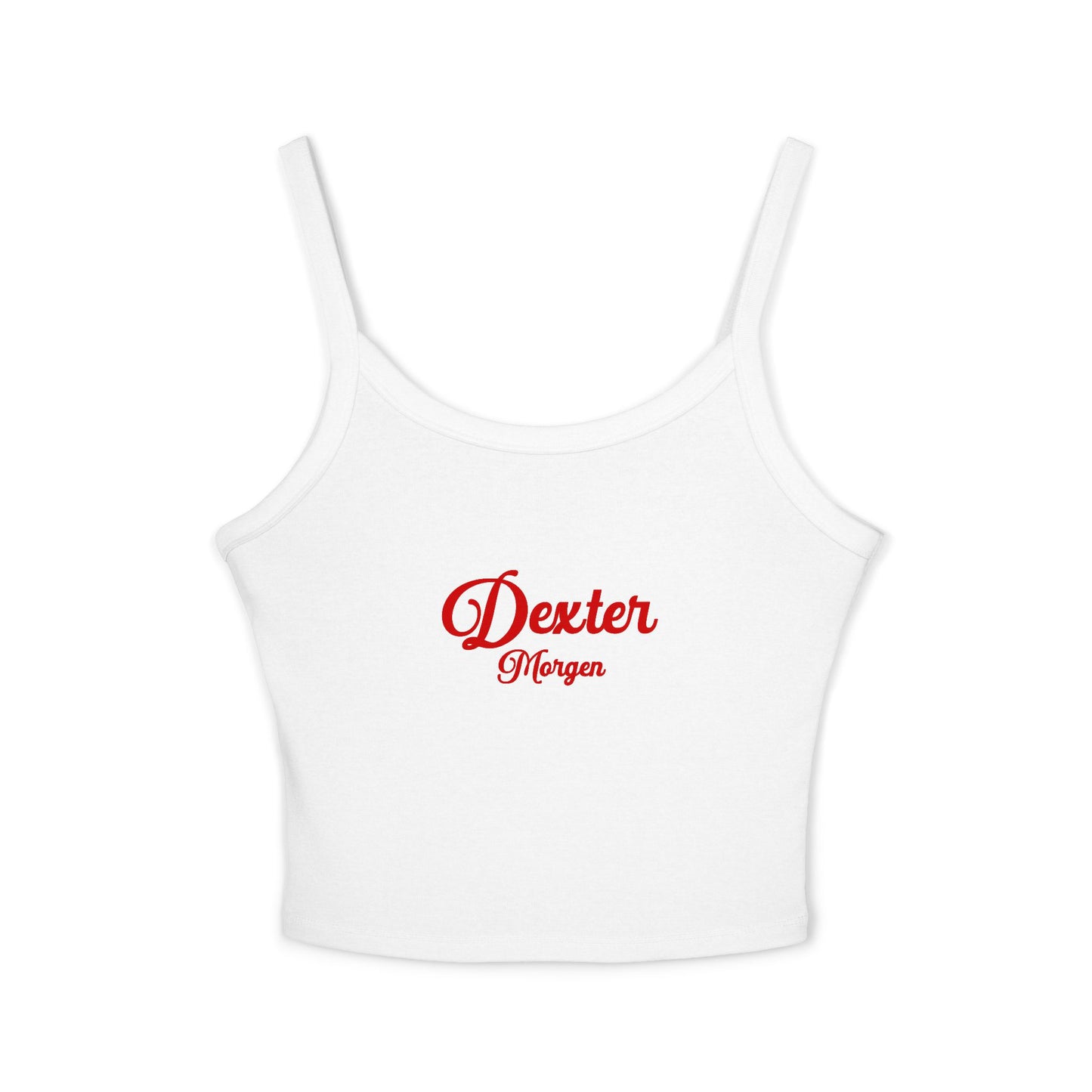 Dexter Morgan Spaghetti Strap Tank Top, Funny Graphic Tee, Horror Movie Fans, Crop Top Summer Fashion, Gift for Him or Her