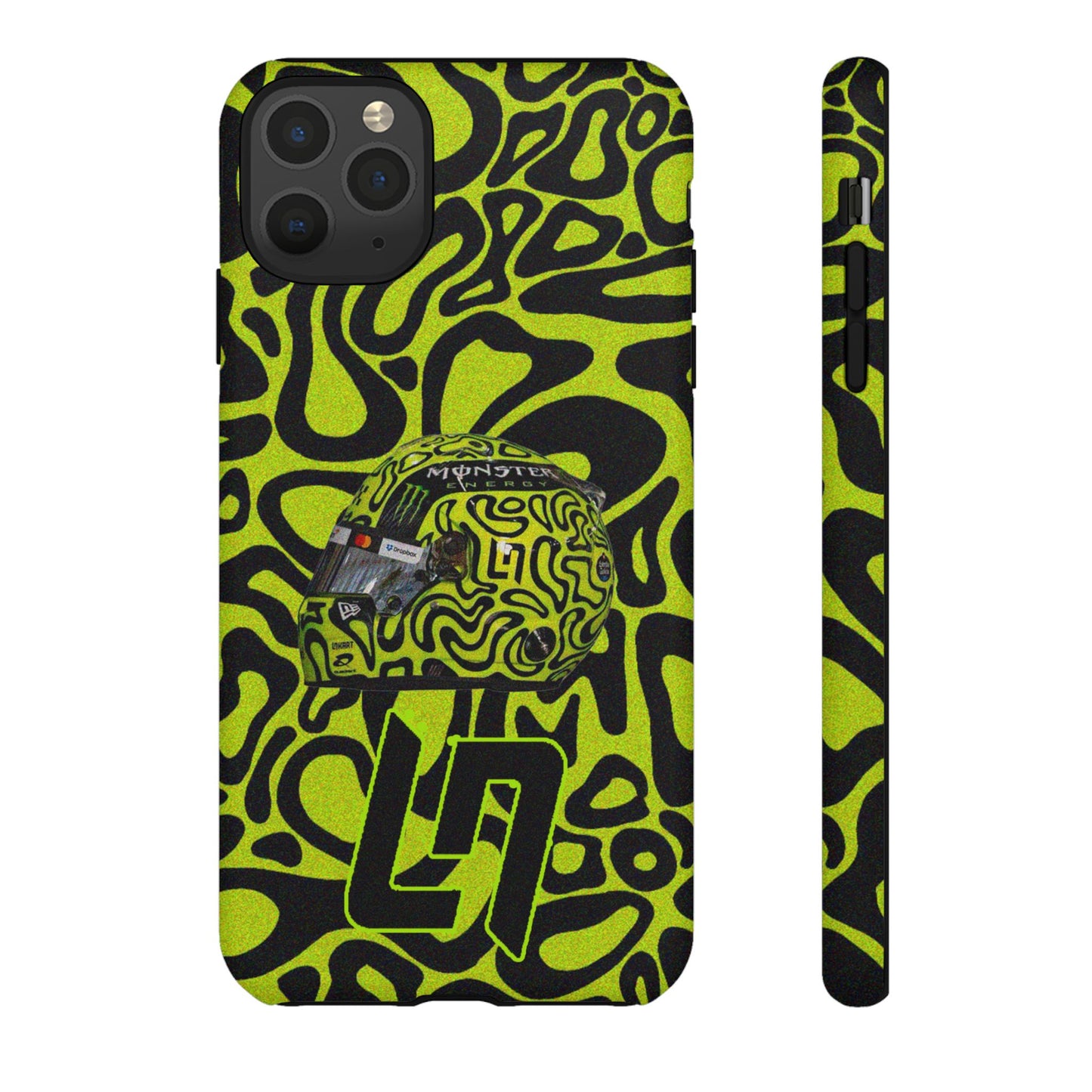 Lando Norris Helmet Design Phone Case, Formula 1 Fans, McLaren Fans, Tough Cases, Protective Cover, iPhone Case